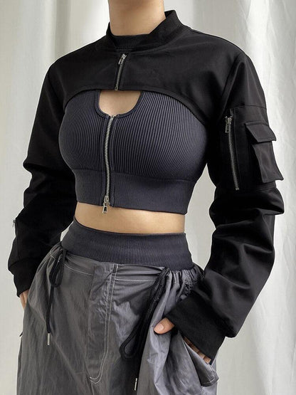 Y2K Cyber Bolero Jacket