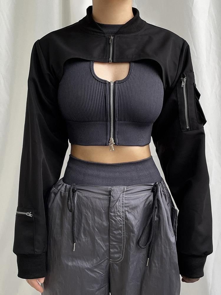 Y2K Cyber Bolero Jacket