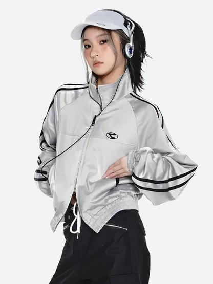 Y2K Cyber Double Zip-Up Jacket