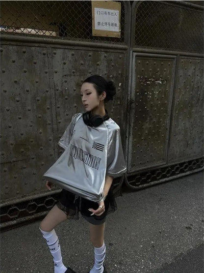 Y2K Cyber Oversized Tee