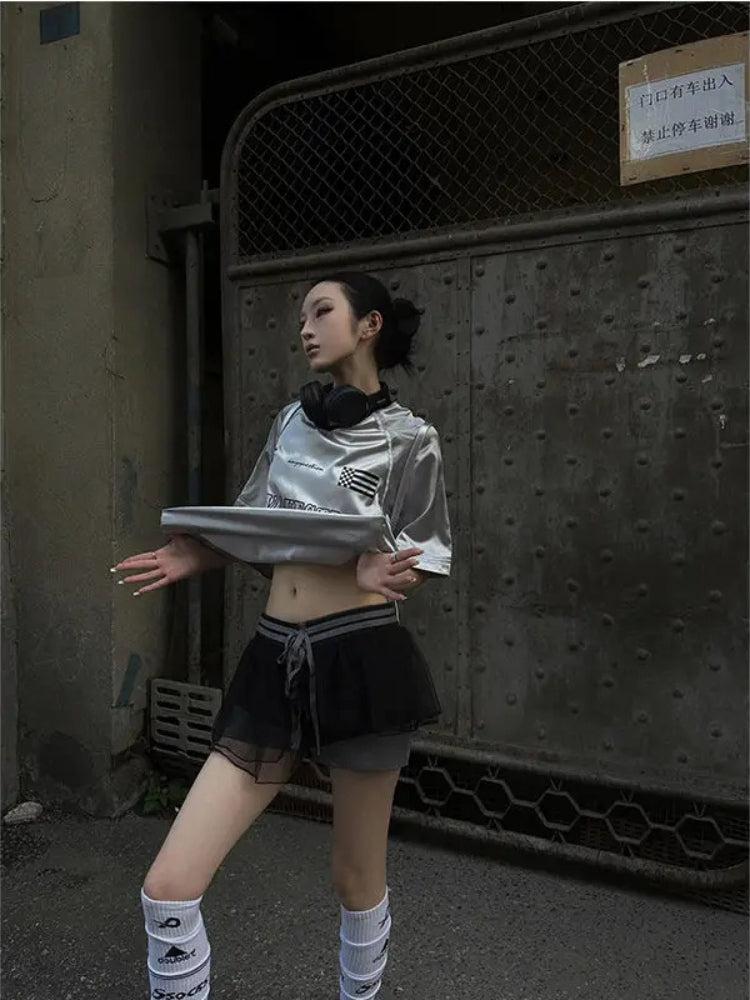 Y2K Cyber Oversized Tee