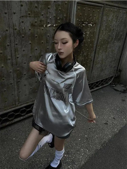Y2K Cyber Oversized Tee