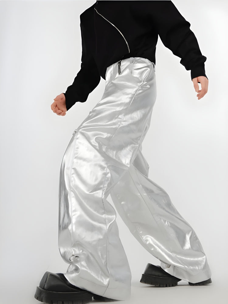 Y2K Cyber Parachute Pants