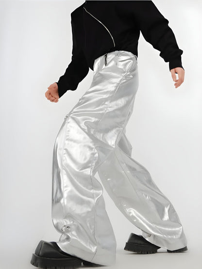 Y2K Cyber Parachute Pants