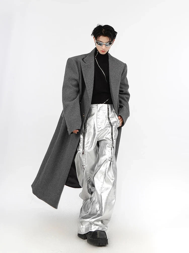 Y2K Cyber Parachute Pants