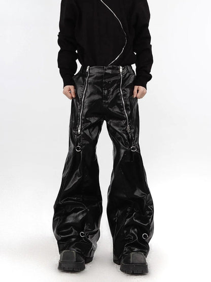 Y2K Cyber Parachute Pants
