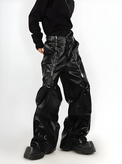 Y2K Cyber Parachute Pants