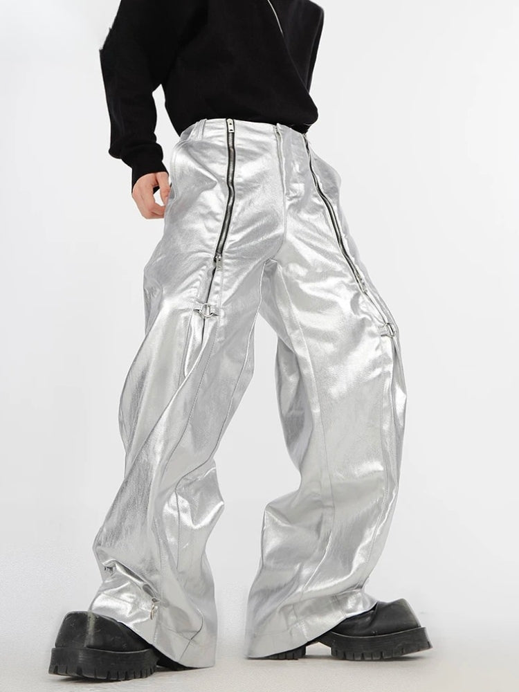 Y2K Cyber Parachute Pants