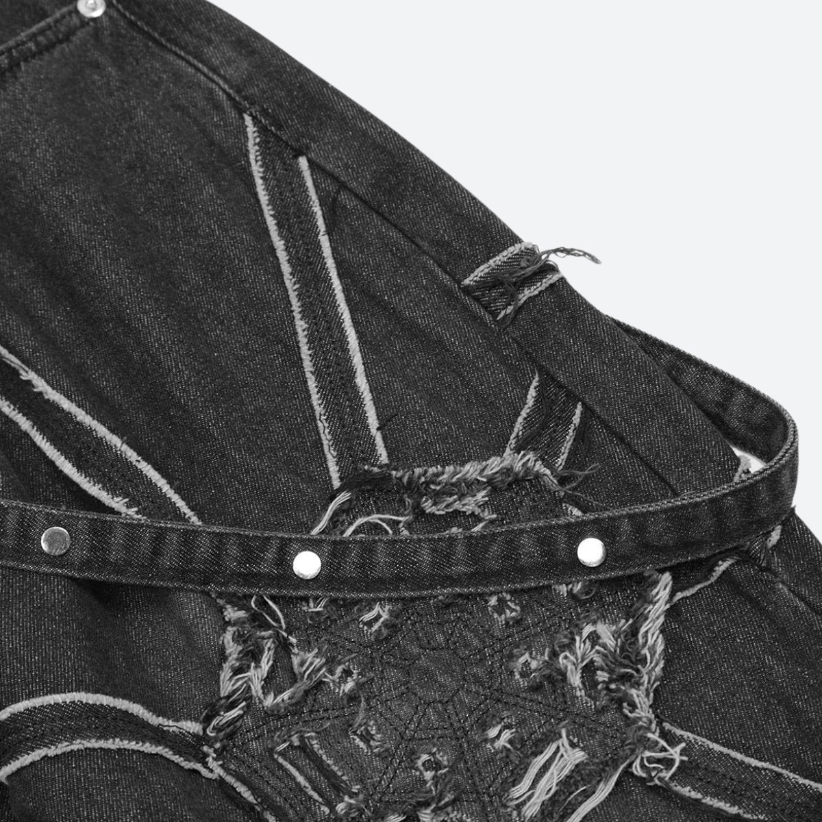Y2K Cyber Patchwork Jeans