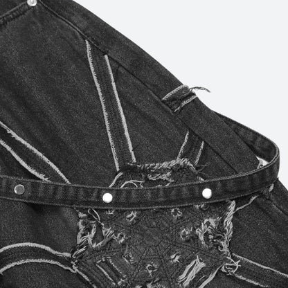 Y2K Cyber Patchwork Jeans