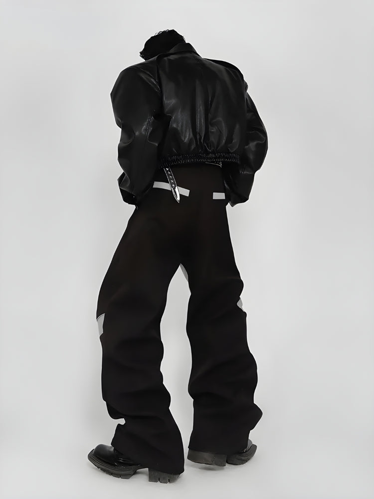 Y2K Cyber Patchwork Wide Leg Pants