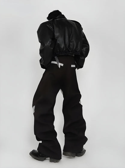 Y2K Cyber Patchwork Wide Leg Pants