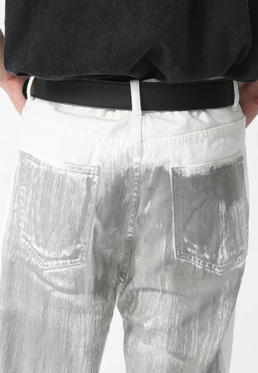 Y2K Cyber Silver Pants