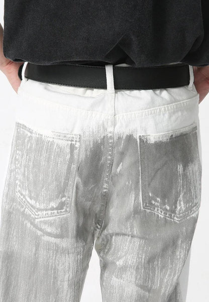 Y2K Cyber Silver Pants