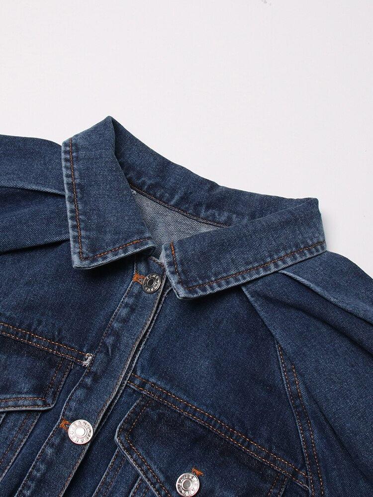 Y2K Denim Jacket & Skirt Two Piece Set