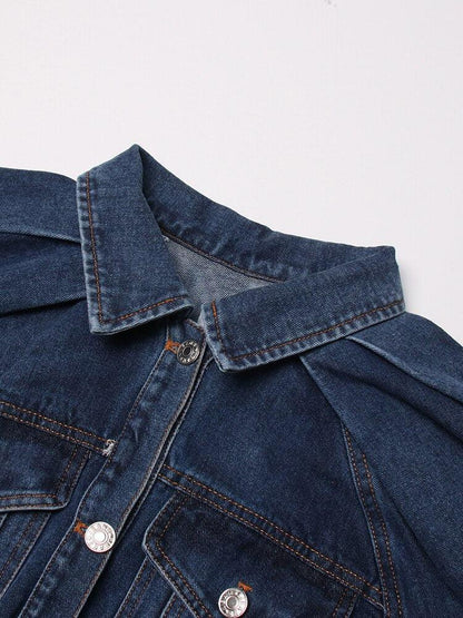 Y2K Denim Jacket & Skirt Two Piece Set