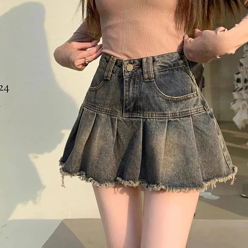 Y2K Denim Mini Skirt
