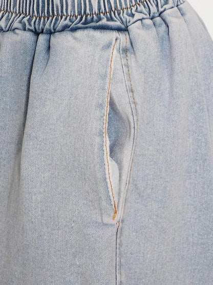 Y2K Denim Top & Pants Two Piece Set