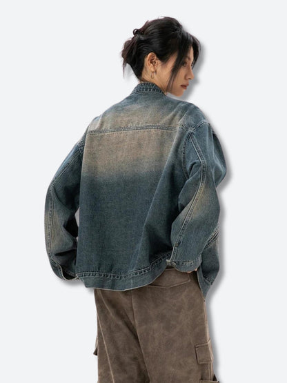 Y2K Distressed Denim Jacket