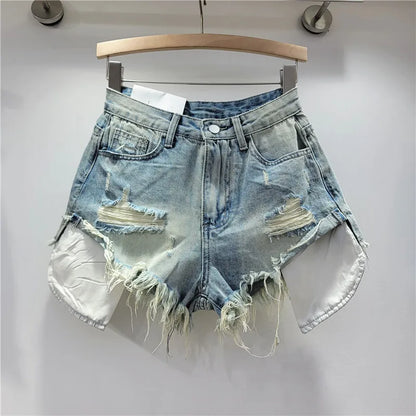 Y2K Distressed Denim Mini Shorts
