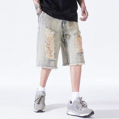 Y2K Distressed Denim Shorts
