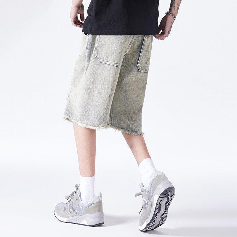 Y2K Distressed Denim Shorts