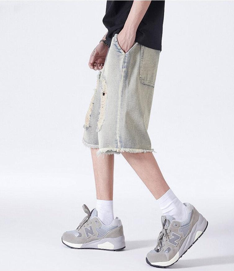 Y2K Distressed Denim Shorts