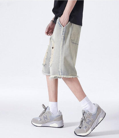 Y2K Distressed Denim Shorts