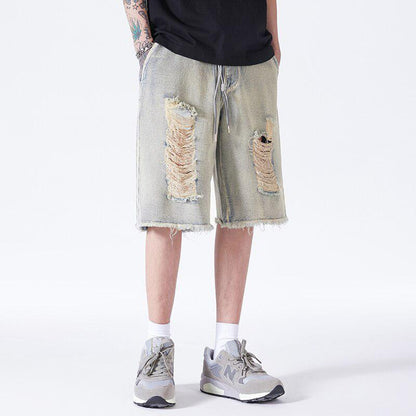 Y2K Distressed Denim Shorts