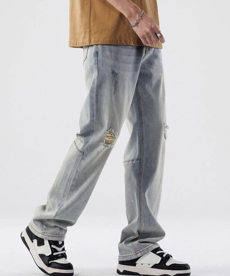 Y2K Distressed Knee Jeans