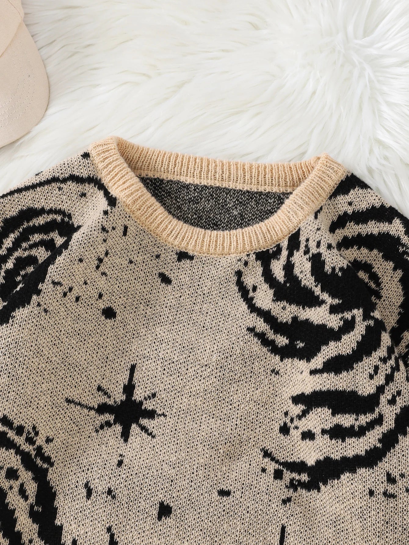 Y2K Distressed Pullover Sweater