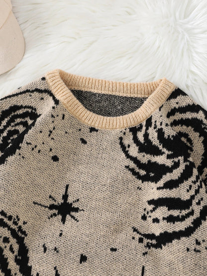 Y2K Distressed Pullover Sweater