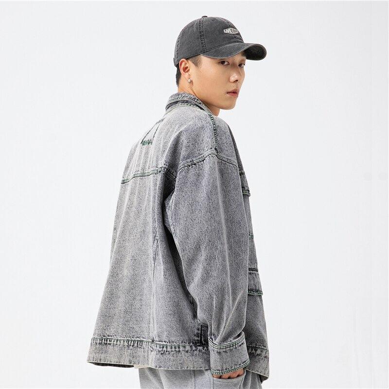 Y2K Double-Collared Denim Jacket