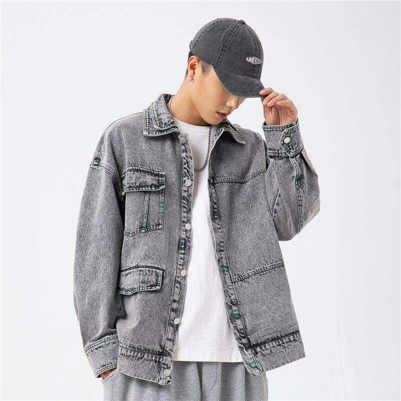 Y2K Double-Collared Denim Jacket
