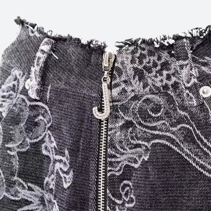 Y2K Dragon Printed Jeans