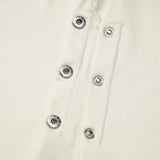 Draped Button Top