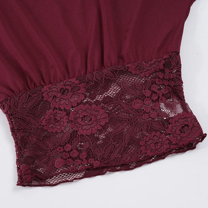 Y2K Draped Lace Top