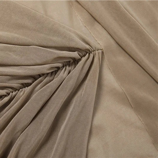 Y2K Draped Maxi Dress