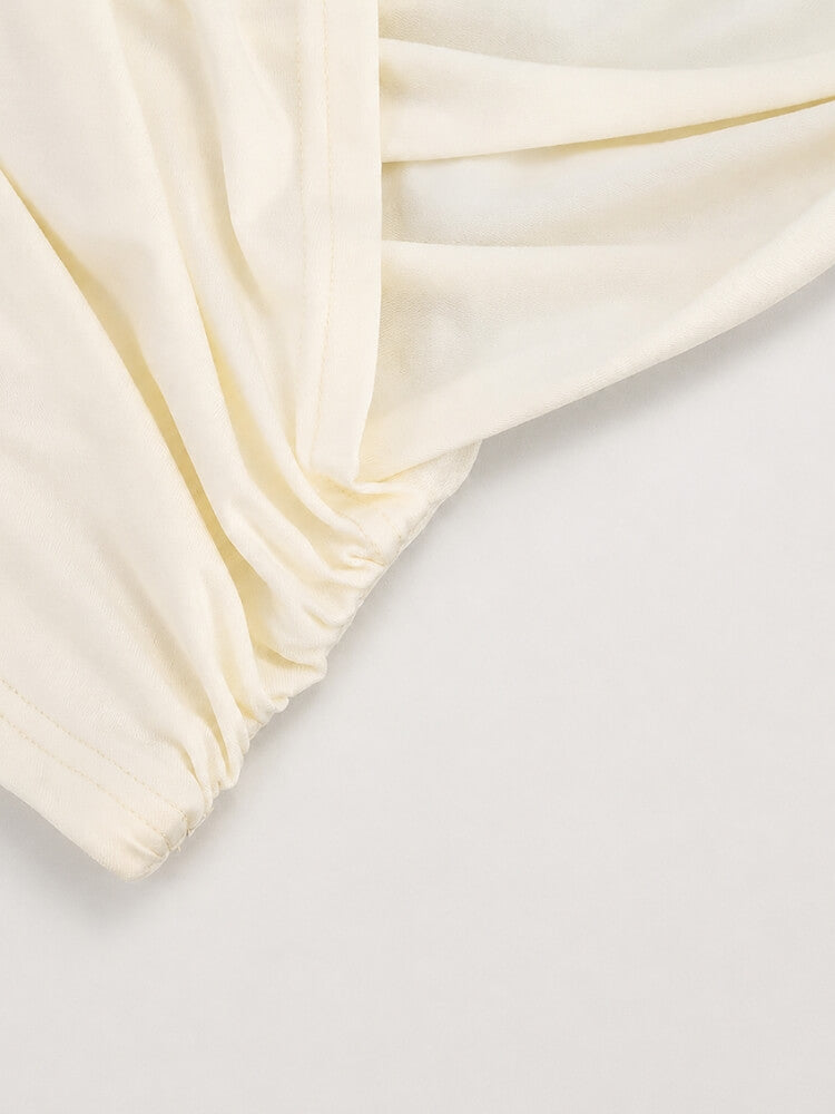 Y2K Draped Wrap Top