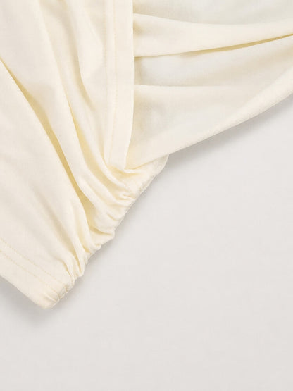 Y2K Draped Wrap Top
