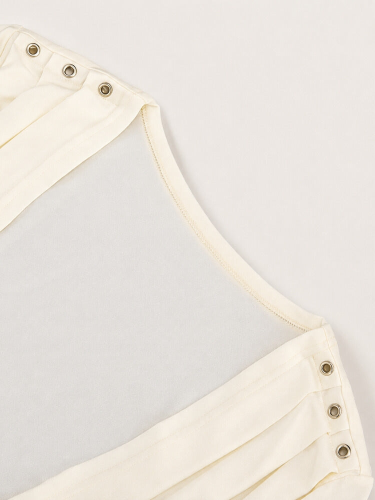 Y2K Draped Wrap Top
