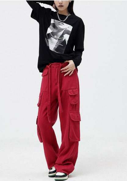 Y2K Drawstring Cargo Pants