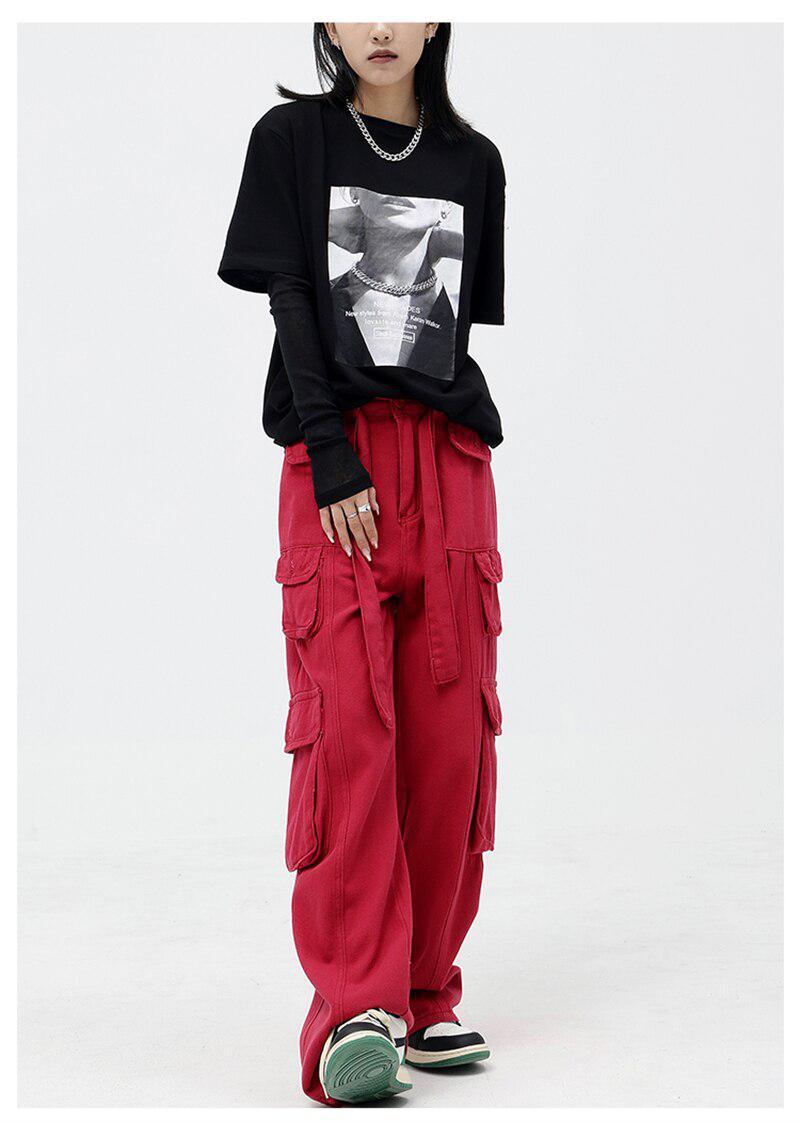 Y2K Drawstring Cargo Pants