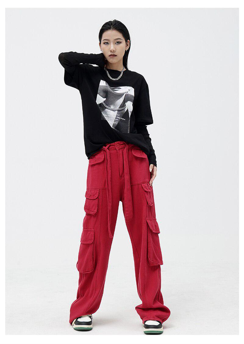 Y2K Drawstring Cargo Pants