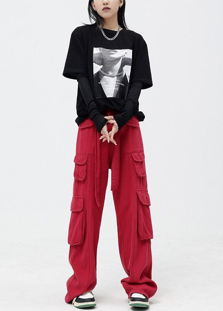 Y2K Drawstring Cargo Pants