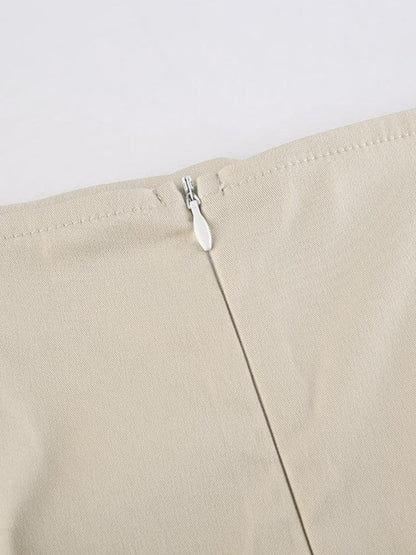 Y2K Drawstring Maxi Skirt