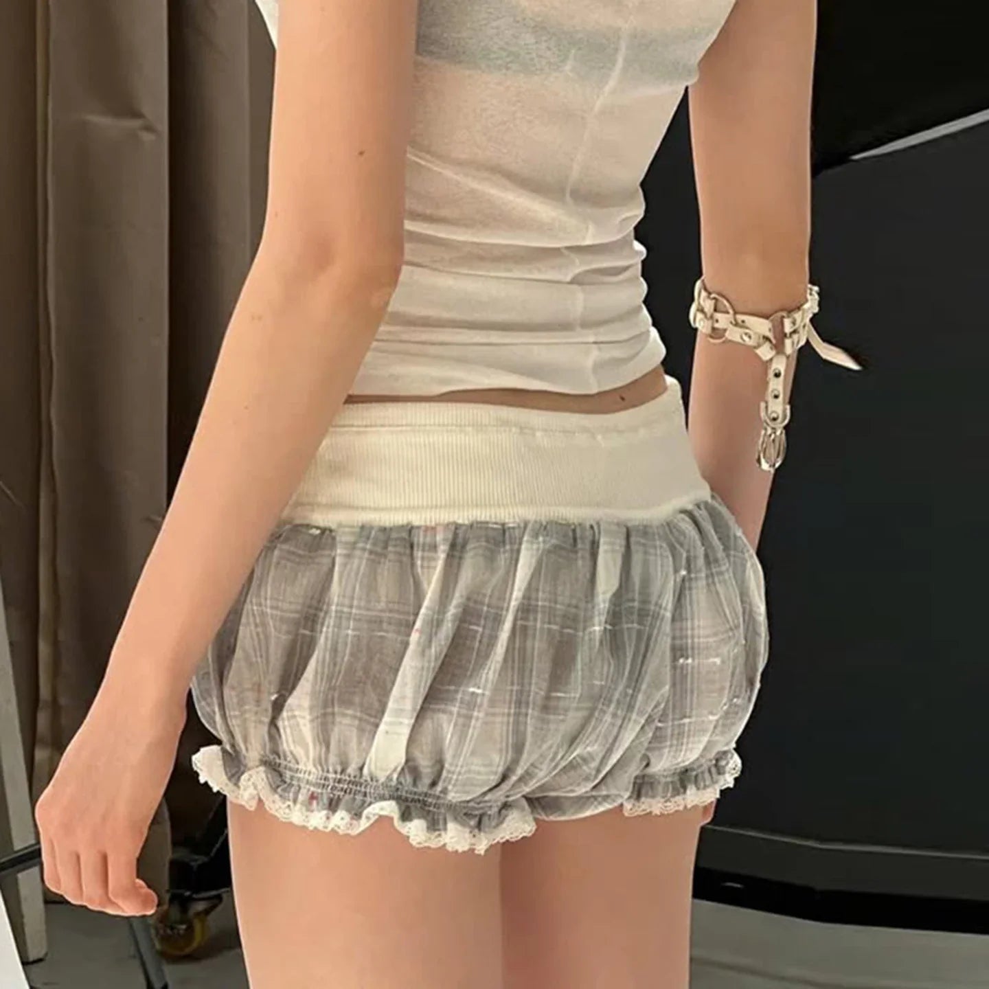Y2K Drawstring Mini Shorts