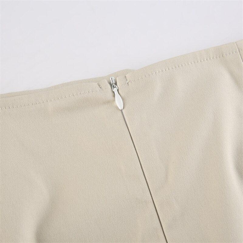 Y2K Drawstring Parachute Maxi Skirt