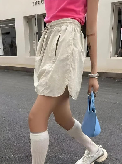 Y2K Drawstring Parachute Mini Skirt