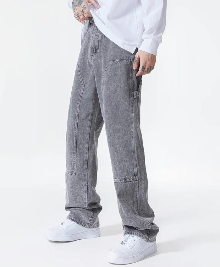 Y2K Drawstring Straight Leg Jeans